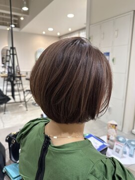 サンクチュアリー ウィズ コネクト(Sanctuary with connect) ピンクブラウンカラー×ショートボブ