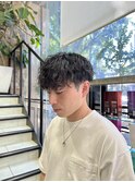 波巻きスパイラル/波巻きパーマ/メンズパーマ/松原可奈