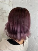 イメチェン似合わせカットボブパープルヴァイオレット所沢練馬