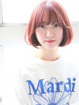 ヘアープロデュース ジェネシス(hair produce genesis) <genesis>ブリーチなし×切りっぱなしボブ＆顔周りレイヤー