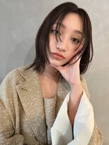 パーク(PARK)&nbsp;【PARK】顔まわりレイヤー×オリーブベージュ