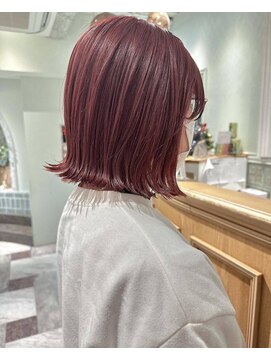 プアメリア 名古屋(Puamelia) レイヤーケアブリーチダブルカラーボブ_4403