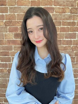 アグ ヘアー リッカ 御所野店(Agu hair ricca) 《Agu hair》裾カラー巻きロング×numberA.トリートメントオイル