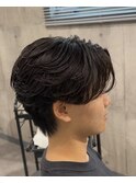 ニュアンスセンターパートカルマパーマニュアンスパーマ韓国ヘア