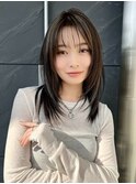 イメチェン前髪小顔こなれミディ_表参道/青山