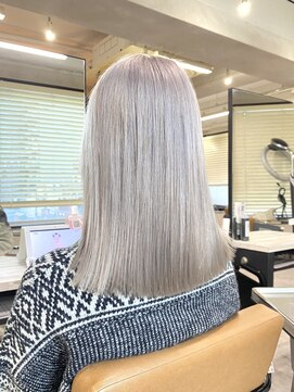 アジールヘア 東上野店(agir hair) 10代20代30代ホワイトベージュダブルカラー【上野】