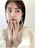 透明感ミディ×うる艶ベビーバング