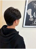 ソフトツーブロック王道ナチュラルアッシュ細束刈り上げ