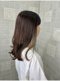 アッシュベージュインナーカラー