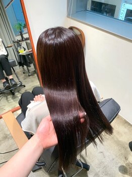 ノル 栄矢場町(nol)の写真/【名古屋/栄駅2分】癖や髪質のお悩み解消サロン！ダメ-ジレス特化ケアストレ-トで自然なサラサラヘアへ♪
