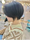 20代30代40代50代☆くびれヘアショートマッシュボブ黒髪