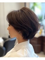 ラクレール 五香&nbsp;大人女性 白髪染め グレイカラー ショート ナチュラルブラウン