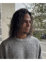 サロン ド ロイ(Salon de Roi)&nbsp;メッシュロン毛パーマで大人の色気を◎サーファーハイライト