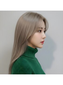 アームスヘアー 狭山ヶ丘店(arm's hair) 【狭山ヶ丘】透明感ミルクティーシルバー×極上の艶ダブルカラー