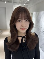 ラピス 横浜(Lapis)&nbsp;Hブリーチなしカラーブラウンシールエク韓国レイヤーカット