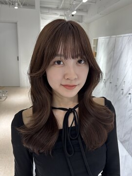 ラピス 横浜(Lapis) Hブリーチなしカラーブラウンシールエク韓国レイヤーカット