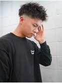ツイストパーマ/スキンフェード/アップバング/ジェットモヒカン