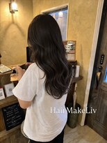 ヘアメイク リヴ(Hair Make Liv)&nbsp;グレージュカラー×韓国風コテ巻仕上げ×レイヤー