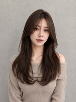 ラックスビーギャラリー なんば駅前店(LUXBE GALLERY) 髪質改善 透明感ベージュ 韓国くびれ大人ロング