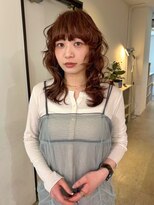 ニコフクオカヘアーメイク(NIKO Fukuoka Hair Make)&nbsp;【NIKO】ダブルカラー.ハッシュカット.ブリーチなしブラウン