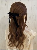 【お呼ばれカタログ】ハーフアップ