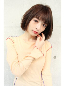 モリオ フロム ロンドン 大宮2号店(morio from London) 【なかじまひびき】ナチュラル顎ラインボブ