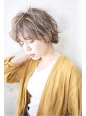 ウルフボブ　パーマ　白髪ぼかし　レイヤー　ハイライト　代官山