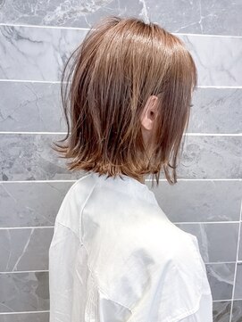オーブ ヘアー アンリ 梅田店(AUBE HAIR unli) 【AUBE HAIR】ベリーショコラ_外ハネ_ニュアンスカール