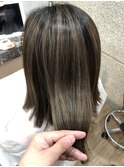 中明度バレイヤージュ