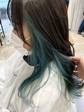 ネオリーブソラ 相模大野店(Neolive sola) ダークグリーン/インナーカラー/ビタミンカラー