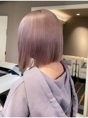 ba211_2wayバングオン眉ショートミルクティーピンクボブウルフ