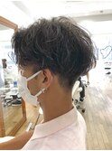 MEN'S HAIR &nbsp;センターパート　ツイストスパイラル　韓国マッシュ