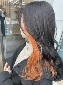 ナンバー リコ 名駅 ジャム 名古屋(N° rico JAM) REMI styles★イヤリングカラー カッパーオレンジ