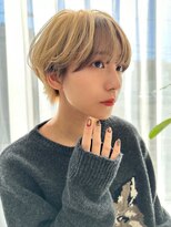 レイリー 原宿 表参道(Rayreee)&nbsp;丸みショート/マッシュショート/ペールベージュ