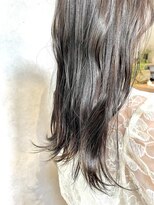 【December】就活カラー×ブリーチなし透明感グレージュカラー