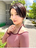 ハンサムショート/大人可愛い/前下がりショート