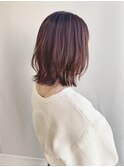 こなれミディ ピンクベージュ 自由が丘 自由が丘駅 髪質改善