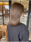 透明感カラー×くすみグレージュ