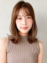 キリ 表参道(kyli)&nbsp;シースルーバング前髪小顔カットナチュラルカールボブウルフ