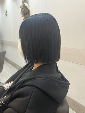 フゥカ 類家店(fuka) 青森 八戸   ナチュラル縮毛矯正×ボブ　10代 20代 30代