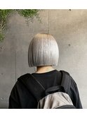 white silver/ホワイトシルバー ボブ