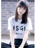 【ROJITHA原宿表参道 】セミロング×ストレートブラック