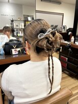 デビュー ヘアーメイク&nbsp;ホワイトグレージュ/デジタルパーマ/チェリーブラウン/宜野湾