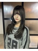 小顔見せレイヤー×ナチュラル艶感 / 表参道/髪質改善/骨格