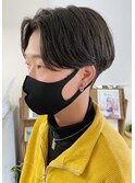 波巻きスパイラルパーマメンズマッシュツイストスパイラルパーマ