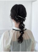 【MAI】ルーズ編み下ろしアレンジ