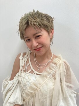 エアー 銀座(air) ミルクティーベージュ/ダブルカラー/ブリーチ/ハイトーン