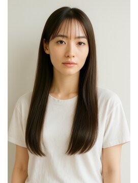 ムオン 春日原(muon) 【髪質改善】美髪ストレート×ナチュラルアッシュブラウン