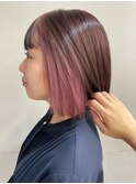 パツッとボブ◎イヤリングカラー
