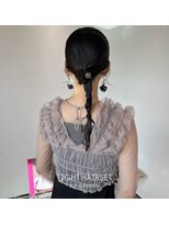 ロールアップスリーブス(ROLL UP SLEEVES)&nbsp;お呼ばれヘア＊タイトヘアアレンジ＊